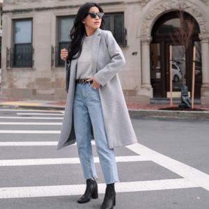 Zara Lapel Long Coatigan Coat